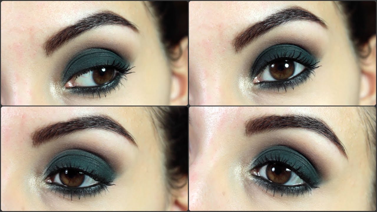 Smokey eyes verde petrolio