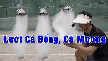 Lưới đánh Cá Bống,Cá Mương 250k/1 tay| Cao 80cm dài 55m mắt 1,8cm (then 0.9) || luoi danh ca a trung