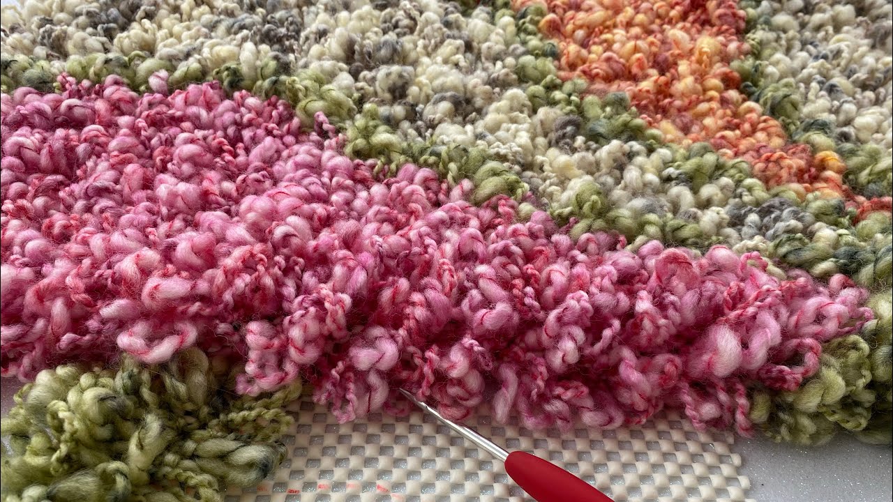 HALI KAYDIRMAZ ÜZERİNE DESENLİ PASPAS-YOLLUK-SECCADE YAPIMI /NON-SLIP PATTERNED MATS MAKING