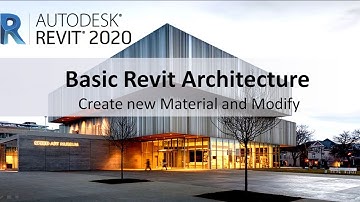 Revit Tutorial 15: How to Create Material use them on model