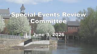 Laconia Special Events Review Committee Meeting 06/03/2026