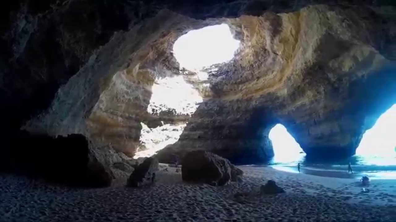 BENAGIL CAVES, Algarve, Portugal 2014 - YouTube