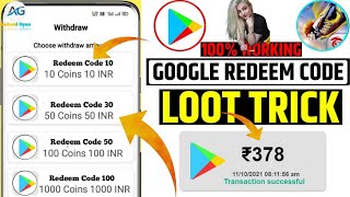 Google Play Gift Card For Free 2021 | Google Play Gift Card Earning App | Free Redeem Code Earning