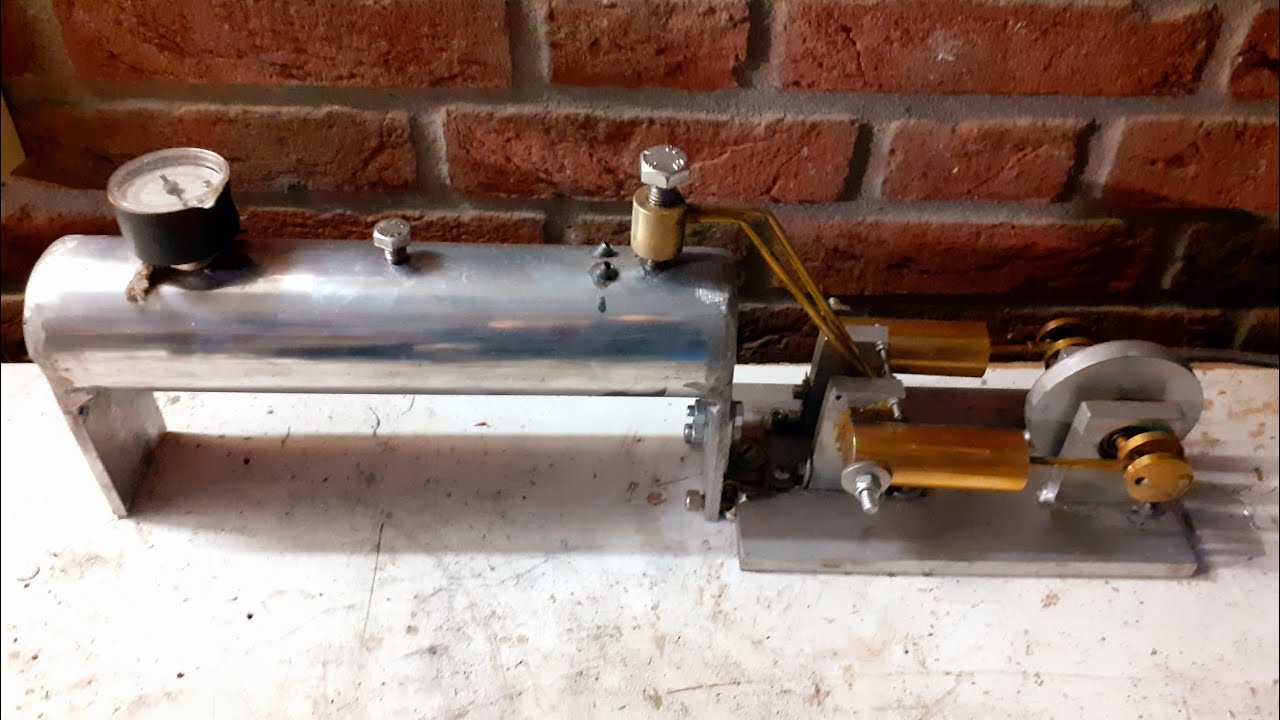 kleine 2 cilinder stoommachine maken! (deel 1)