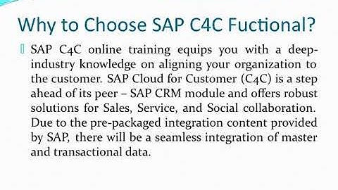 SAP C4C FUNCTIONAL Basics | SAP C4C FUNCTIONAL Videos | SAPVITS
