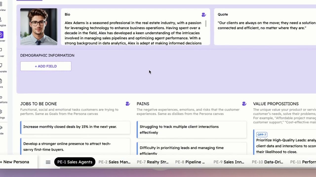 How do I create a new User Persona from scratch in Shorter Loop?