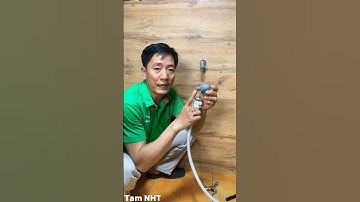 Gắn dây cấp nước máy giặt vào răng ngoài 21 #life tips #chiasekinhnghiem