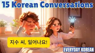 🇰🇷 Learn Korean For Beginners : 15 Daily Speaking and Conversation Practice | A1 - A2