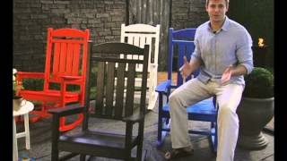 POLYWOOD® Recycled Plastic Presidential Rocking Chair - Product Review Video POLYWOOD® Recycled Plastic Presidential Rocking Chair - Product Review Video
