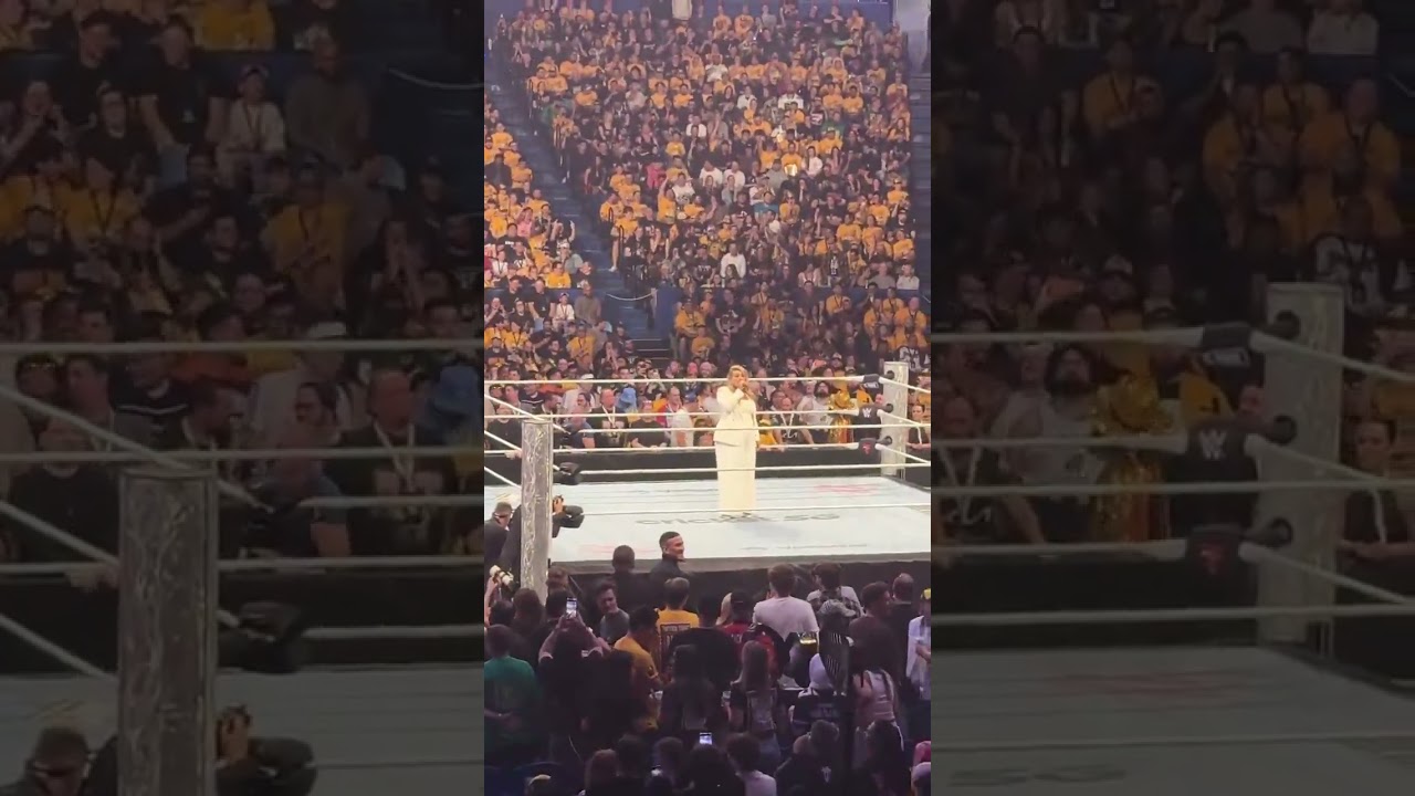 Heavy boos from the Australian crowd for the U.S. National Anthem 