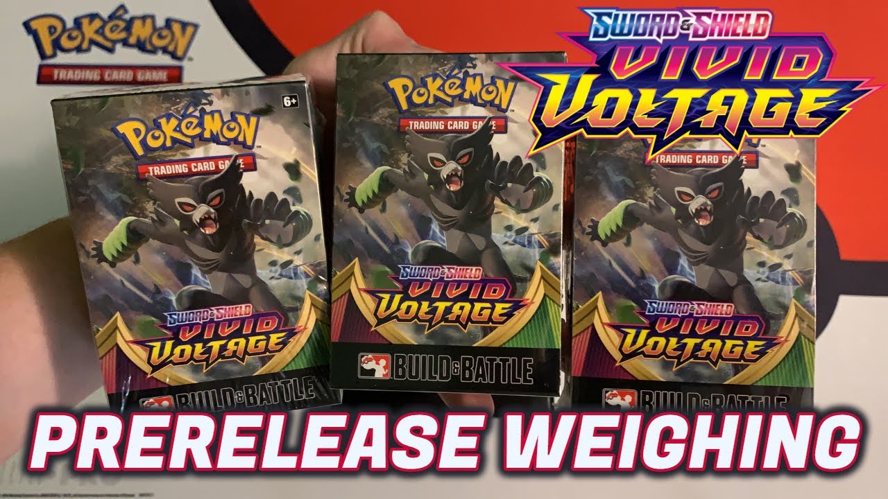 WEIGHING Vivid Voltage Prerelease Packs YouTube