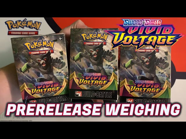 WEIGHING Vivid Voltage Prerelease Packs - YouTube WEIGHING Vivid Voltage Prerelease Packs - YouTube