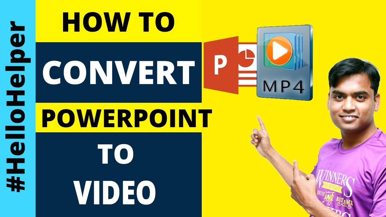 Powerpoint Tutorial How to Save PowerPoint as Video Convert PPT to