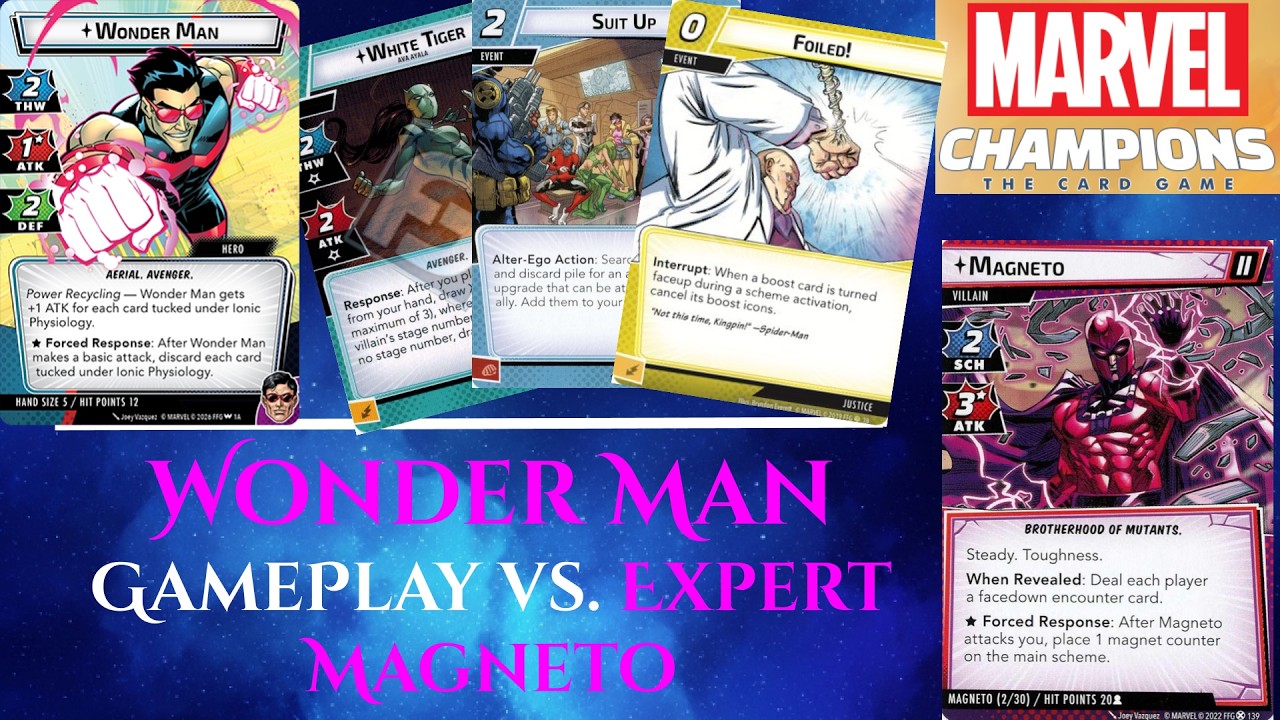 Leadership Wonder Man Vs. Expert Magneto | Gameplay | Marvell 