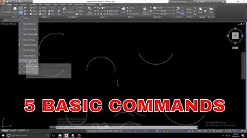 AUTOCAD 2018 TUTORIAL WITH 5 BASIC COMMAND
