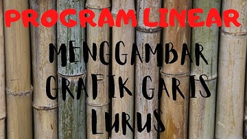 PROGRAM LINEAR, mengggambar grafik garis lurus