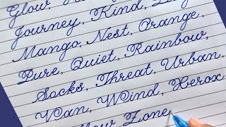 How to Write Beautiful Cursive Words A to Z