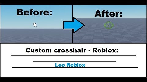 How to get a custom crosshair - Roblox Studio