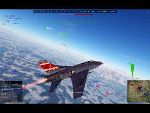 20.11.18. 워썬더 F-100D 사이드와인더b 2킬 영상