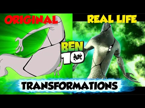 Ben 10 | Ghostfreak and Humungousaur Original Transformations VS Real Life!
