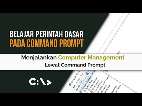 Belajar Command Prompt 61 | Menjalankan Computer Management  lewat CMD