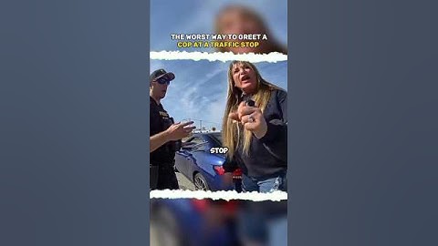 the worst way to greet a cop 🥀