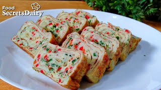 KOREAN ROLLED OMELLETE : : اب آمليٹ بنا ئیں کورین اسٹائل میں