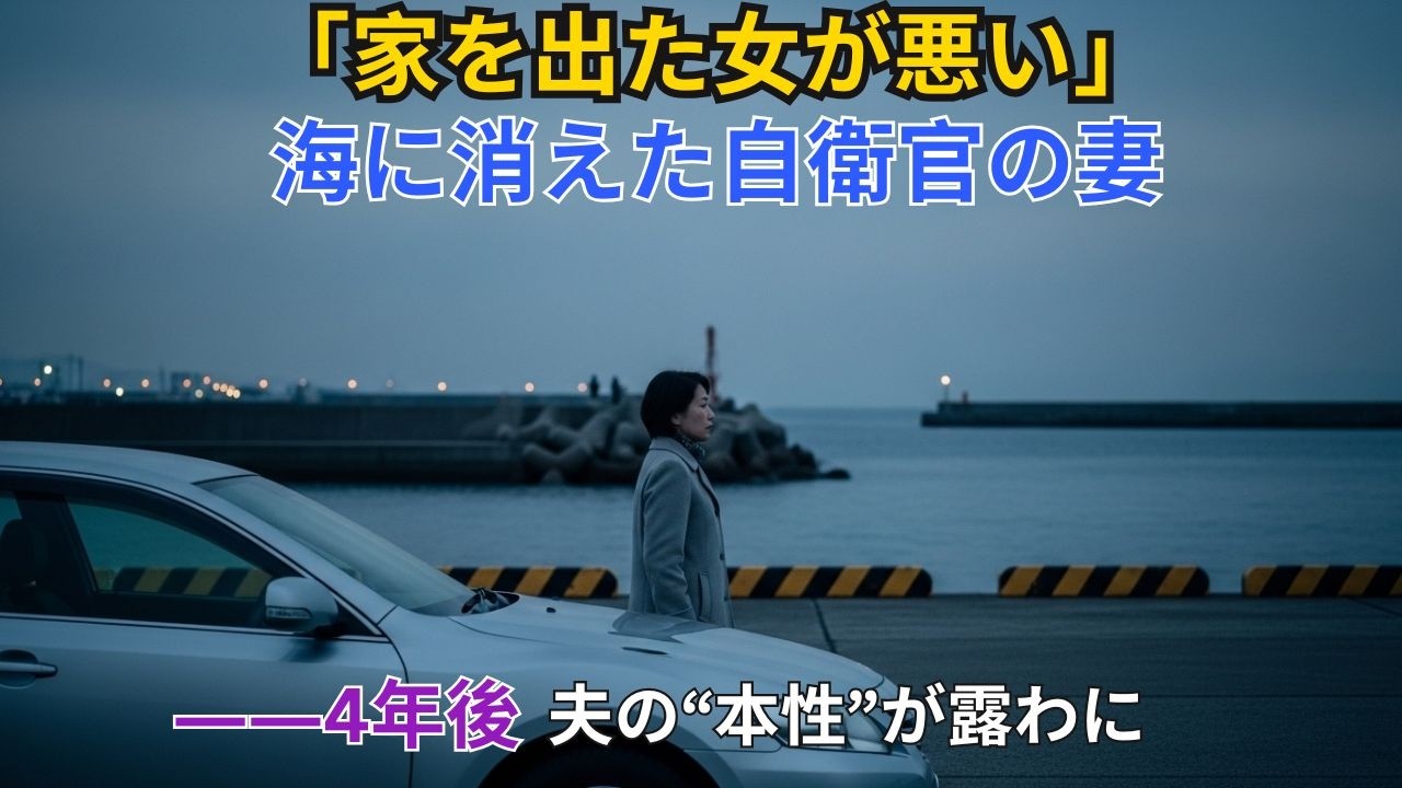 2014年、舞鶴の海に消えた自衛隊幹部の妻…4年後に暴かれた夫の“醜悪な真相”
