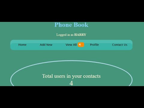 PHONE BOOK IN PHP | Source Code & Projects | Review