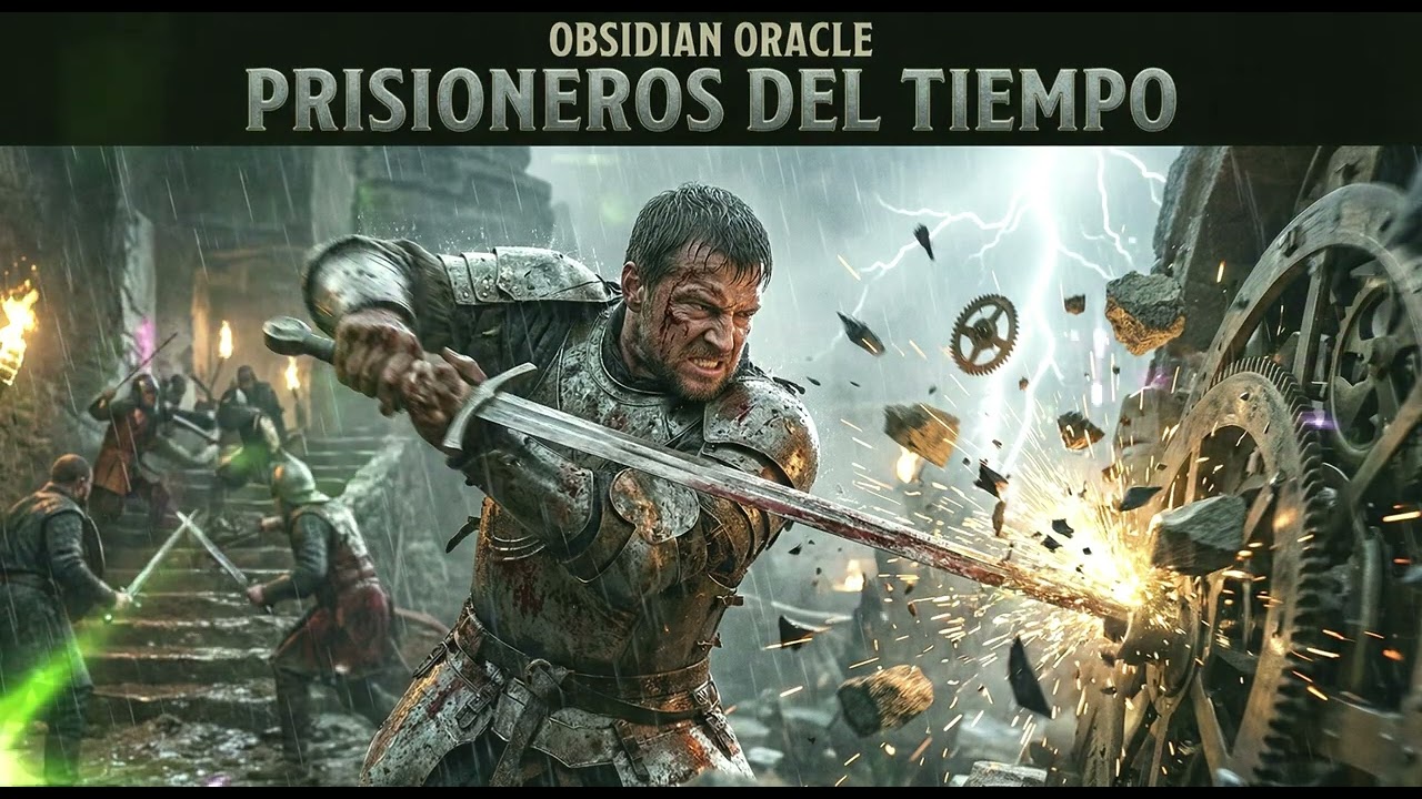 PRISIONEROS DEL TIEMPO - Obsidian Oracle | Gritty Symphonic Power Metal (200 BPM) ⚙️⚔️