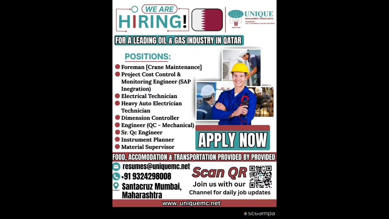 FREE Recruitment Gulf Jobs 2025 | Qatar Oman Saudi Dubai UAE | For Indians 