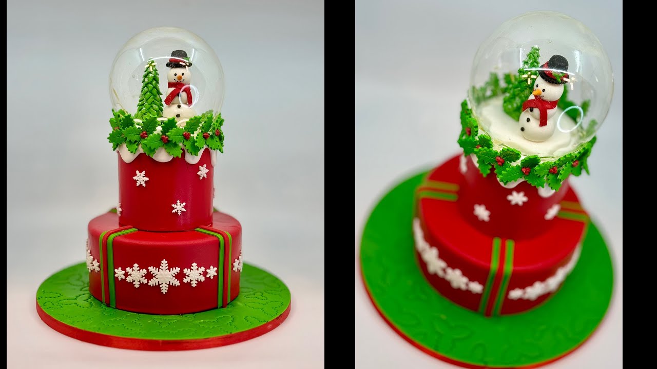 Snow Globe Christmas Cake | Christmas Cake 2023