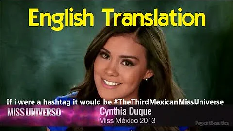 Cynthia Duque The Third Mexican Crowned Miss Unive...