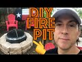 DIY fire pit out of a dryer drum for cheap!