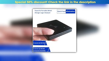 Flash Sale DreamSourceLab DSLogic Plus Portable Metal DSLogic Logic Analyzer 16 Channels 100MHz USB