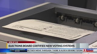 NC Board of Elections certifies new voting machines