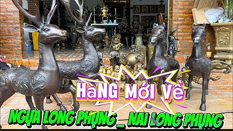 Cặp nai long phụng _ Cặp Ngựa Long Phụng _ Cặp bình đồng tứ quí. Trưa 17/4 #đồcổcầnthơ #đồcổ