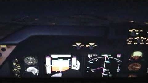 747 using CAT3 autoland in FSX PMDG high quality video DirectX10