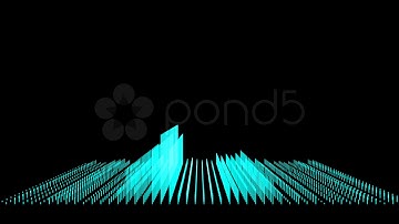 3D Equalizer Wide Shot. Stock Footage