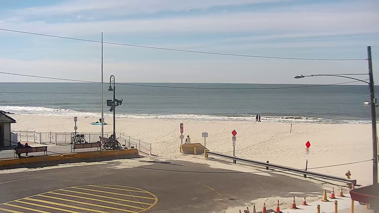 Cape May Cove beach webcam on NJBeachCams 03/14/20 YouTube