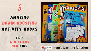 5 Best brain-boosting activity books for 4 to 8 years old child.