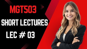 MGT503 Lecture 3 | Principles of Management | MGT503 Short Lectures | ‪Spring 2025 #shortlecture
