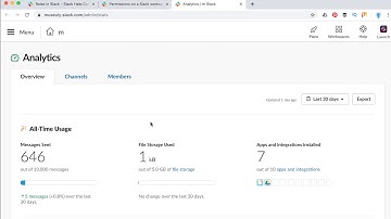 How to view ANALYTICS in SLACK?