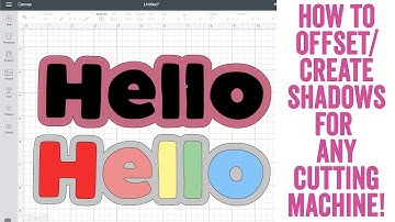 How To Create a SHADOW LAYER for ANY Cutting Machine