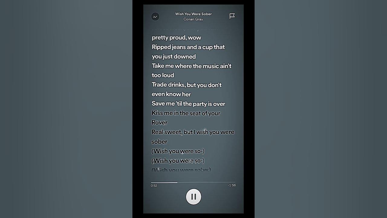 real sweet, but i wish you were sober :( #shorts #lyrics #fyp