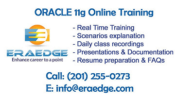 Oracle 11g Online Training | Creating Tables | EraEdge