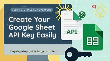 How to create Google Sheet API key I Google Sheet API