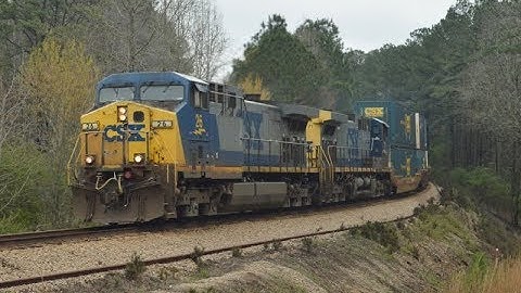 HD: CSX A&WP Sub. 3/11/2018: Railfanning the Newnan, GA Area