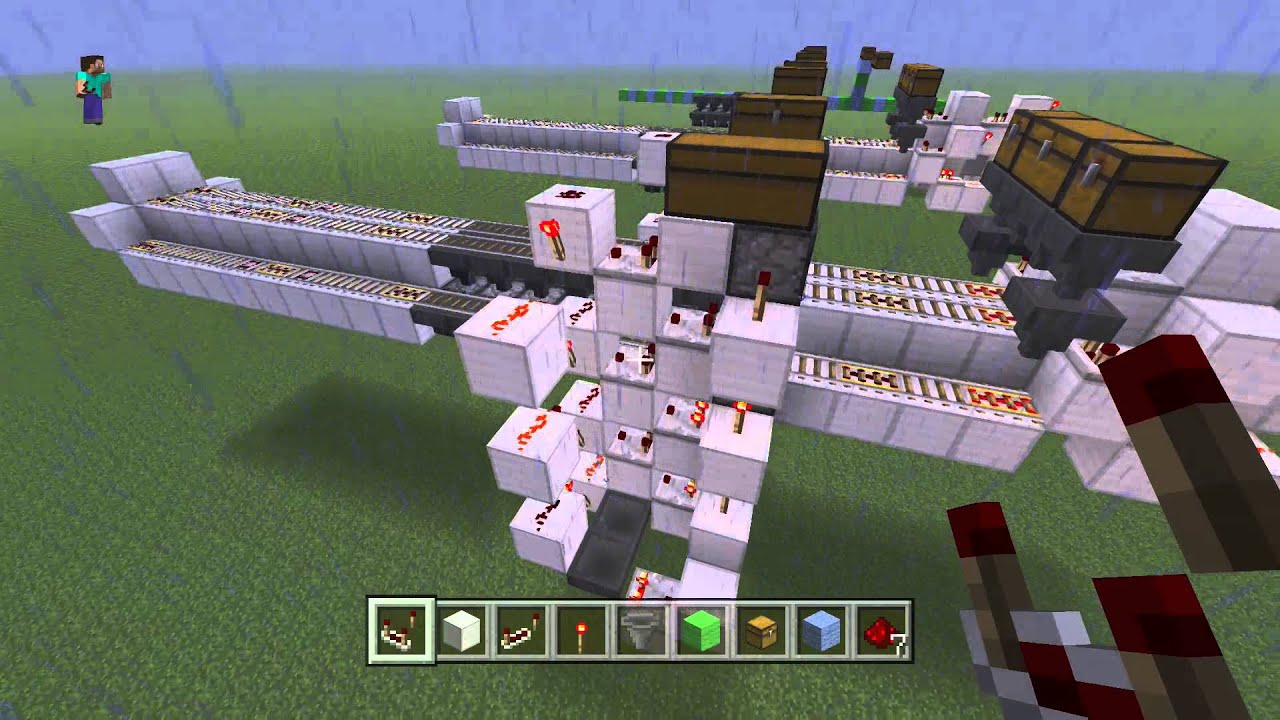 Minecraft Xbox, PC, PS3 Fully Automatic Industrial Furnace [TUTORIAL