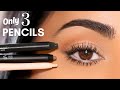 Brighten up droopyhooded eyes with just 3 eye pencils